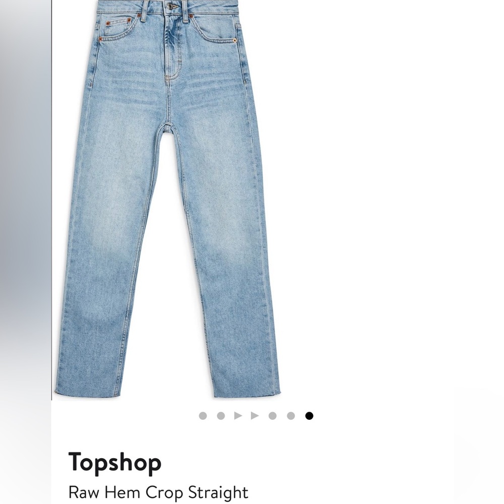 Top shop Raw Hem Jeans